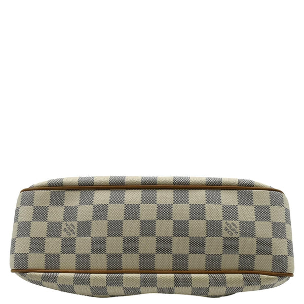 LOUIS VUITTON Siracusa PM Damier Azur Shoulder Bag White