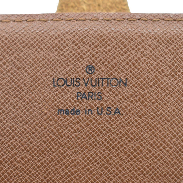 LOUIS VUITTON Cartouchiere MM Monogram Canvas Crossbody Bag Brown
