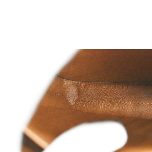 LOUIS VUITTON Cartouchiere MM Monogram Canvas Crossbody Bag Brown