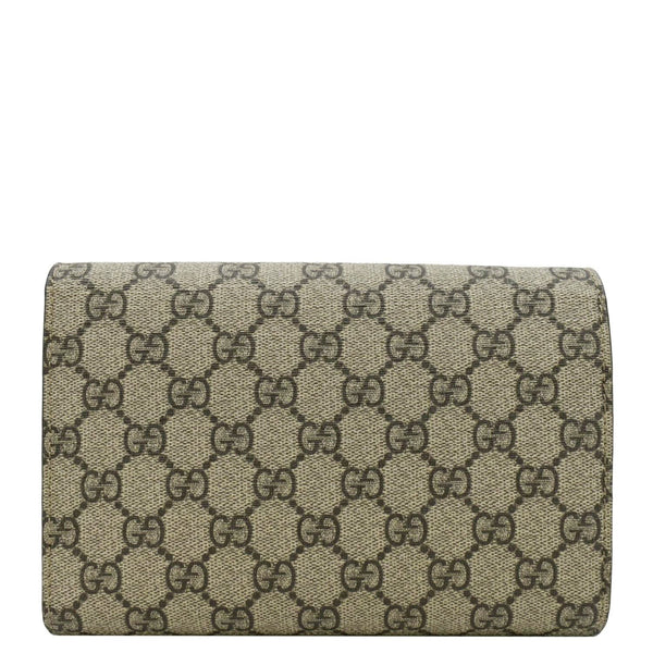 GUCCI Dionysus Small GG Supreme Canvas Crossbody Bag Beige  401231