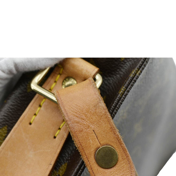 LOUIS VUITTON Cartouchiere MM Monogram Canvas Crossbody Bag Brown