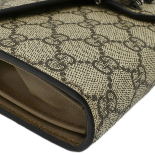 GUCCI Dionysus Small GG Supreme Canvas Crossbody Bag Beige  401231