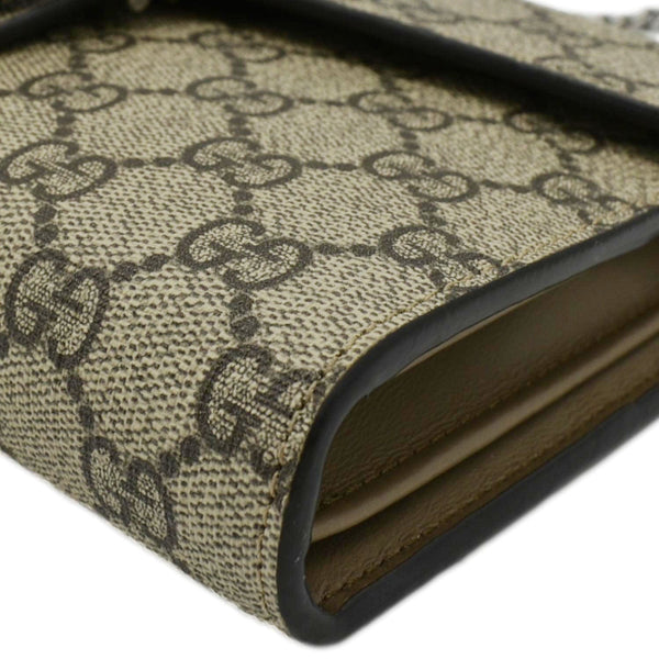 GUCCI Dionysus Small GG Supreme Canvas Crossbody Bag Beige  401231