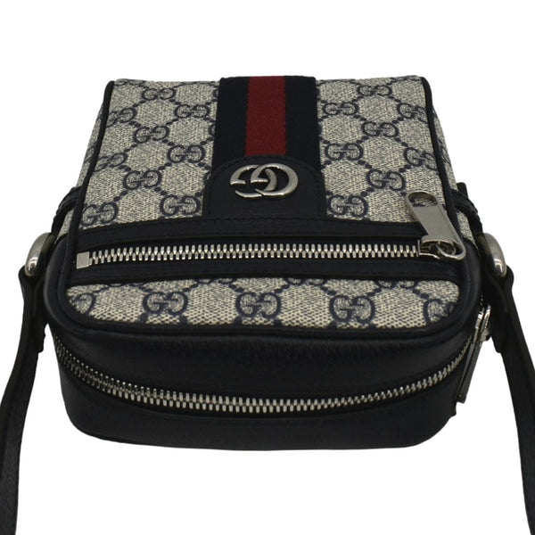 GUCCI Ophidia Small GG Canvas Messenger Bag Navy Blue 598127
