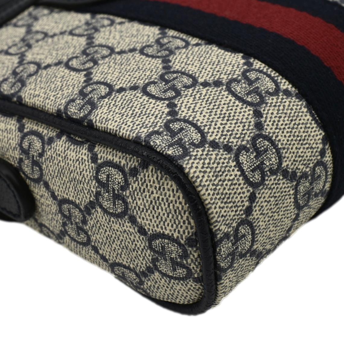 GUCCI Ophidia Small GG Canvas Messenger Bag Navy Blue 598127