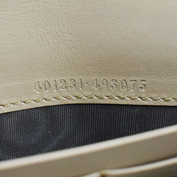 GUCCI Dionysus Small GG Supreme Canvas Crossbody Bag Beige  401231