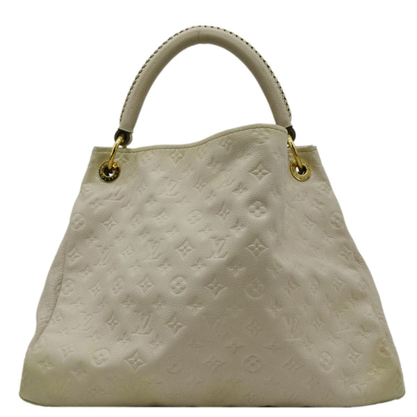 LOUIS VUITTON Artsy MM Monogram Empreinte Leatther Hobo Bag Beige