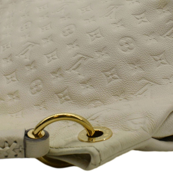 LOUIS VUITTON Artsy MM Monogram Empreinte Leatther Hobo Bag Beige