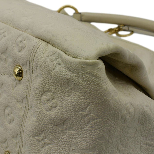 LOUIS VUITTON Artsy MM Monogram Empreinte Leatther Hobo Bag Beige