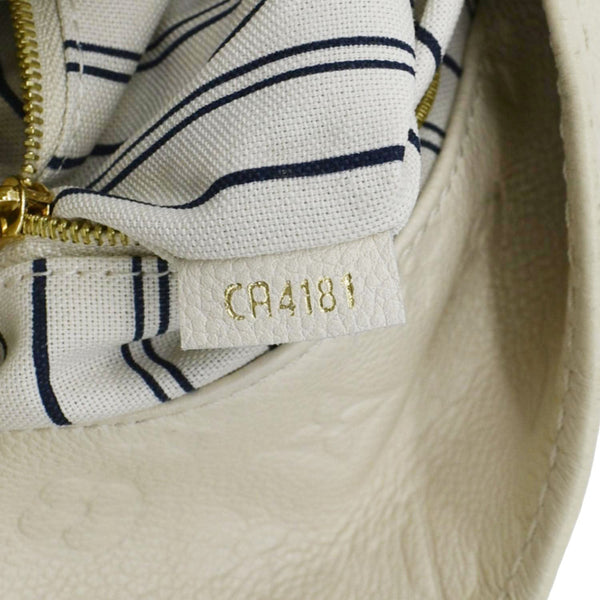 LOUIS VUITTON Artsy MM Monogram Empreinte Leatther Hobo Bag Beige