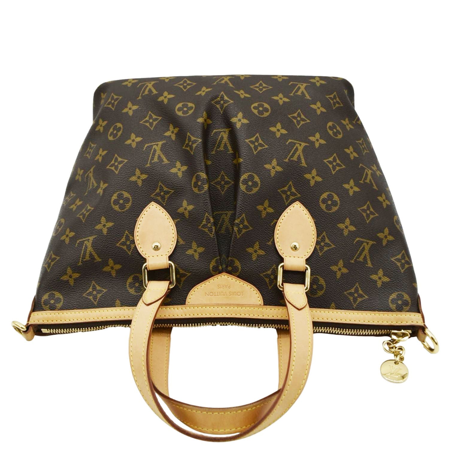 LOUIS VUITTON Palermo PM Monogram Canvas Shoulder Bag Brown
