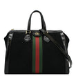 GUCCI Ophidia  Medium Web Suede Tote Bag Black 524537