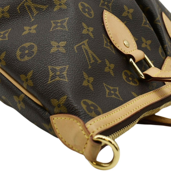 LOUIS VUITTON Palermo PM Monogram Canvas Shoulder Bag Brown