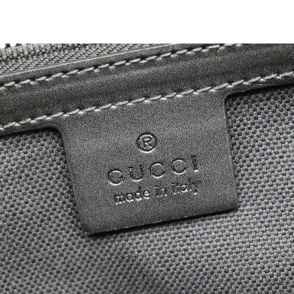 GUCCI East West GG Supreme Web Messenger Bag Black 474139