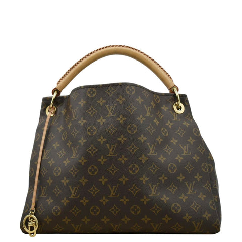 LOUIS VUITTON  Artsy MM Monogram Canvas Hobo Bag Brown