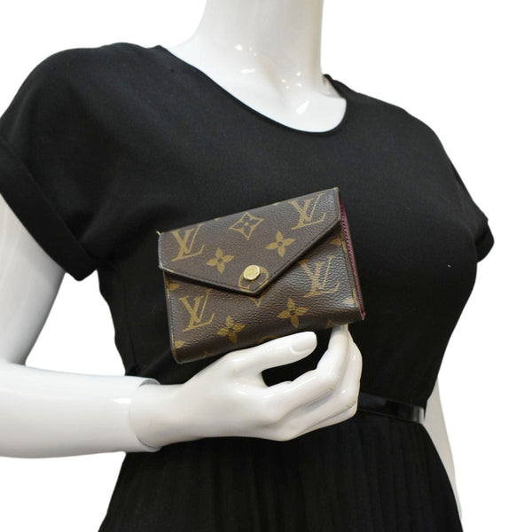 LOUIS VUITTON Victorine Monogram Canvas Wallet Brown