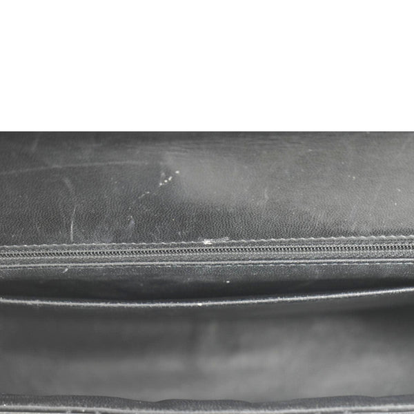 CHANEL Classic Maxi Single Flap Patent Leather Shoulder Bag Black