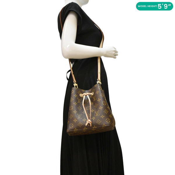 LOUIS VUITTON NeoNoe BB Monogram Canvas Shoulder Bag Brown