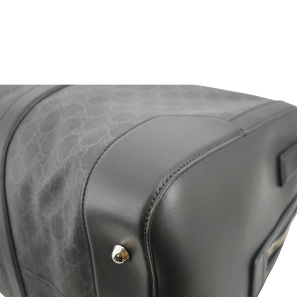 GUCCI Carry-on GG Supreme Canvas Duffle Bag Black 478323