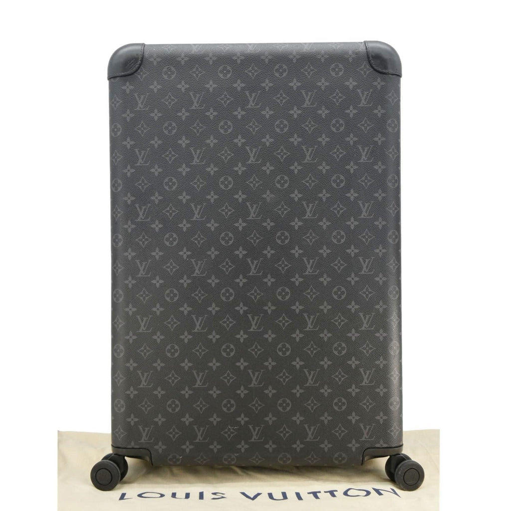 LOUIS VUITTON Horizon 70 Monogram Eclipse Canvas Rolling Suitcase Blac