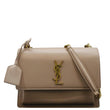 YVES SAINT LAURENT Monogram Sunset Medium Leather Shoulder Bag Rosy Sand