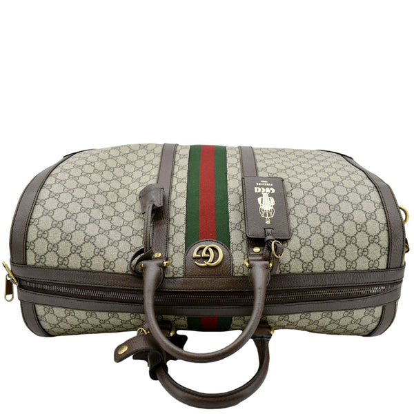 GUCCI Savoy Large GG Supreme Canvas Duffle Bag Beige 724612