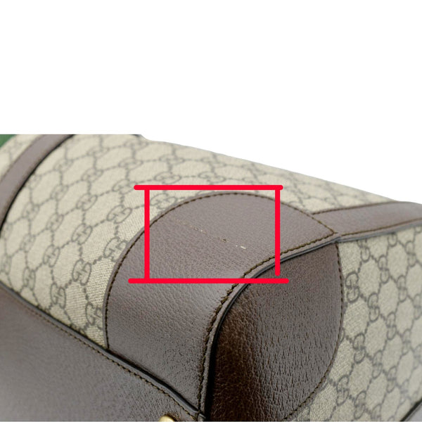 GUCCI Savoy Large GG Supreme Canvas Duffle Bag Beige 724612