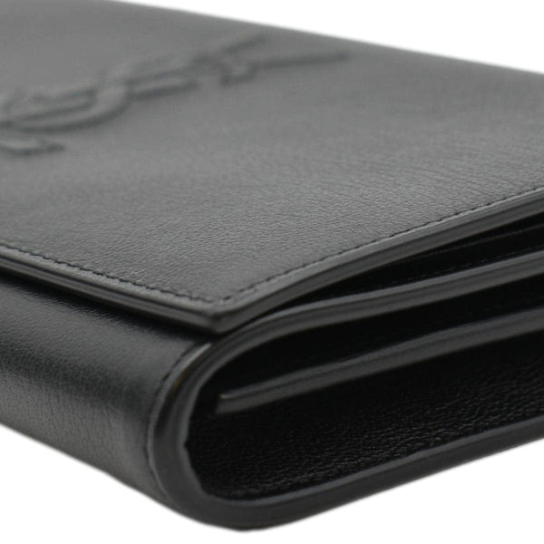 YVES SAINT LAURENT Belle De Jour Chain Leather Crossbody Bag Black