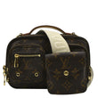 LOUIS VUITTON Utility Monogram Canvas Crossbody Bag Brown