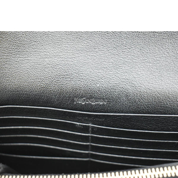 YVES SAINT LAURENT Belle De Jour Chain Leather Crossbody Bag Black