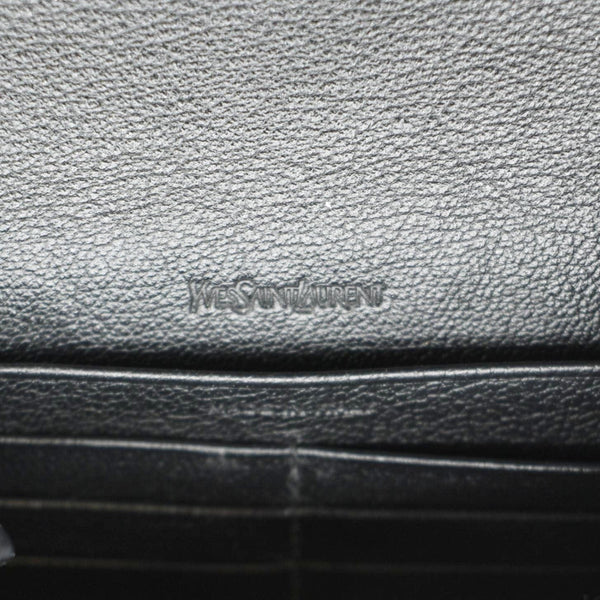 YVES SAINT LAURENT Belle De Jour Chain Leather Crossbody Bag Black