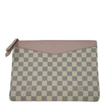 LOUIS VUITTON Daily Damier Azur Pouch Rose Ballerine Pink