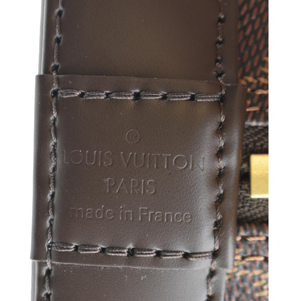 LOUIS VUITTON Alma PM Damier Ebene Satchel Bag Brown
