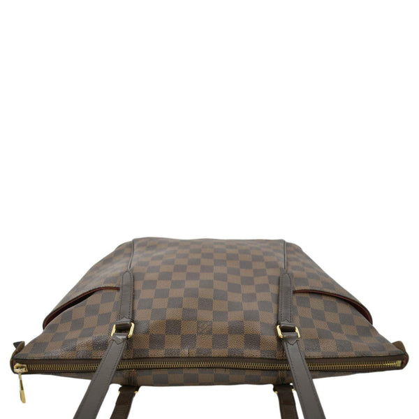 LOUIS VUITTON Totally MM Damier Ebene Shoulder Bag Brown