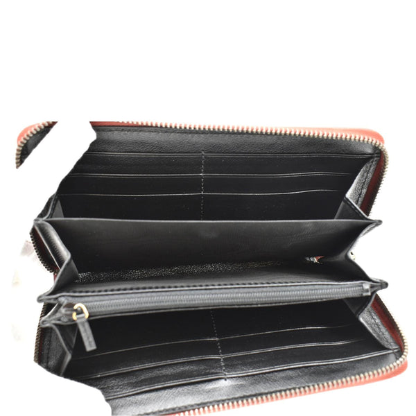 GUCCI GG Marmont Leather Zip Around Wallet Black 573810