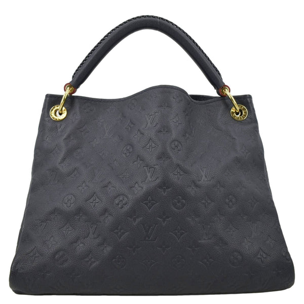 LOUIS VUITTON Artsy MM Empreinte Leather Shoulder Bag Navy Blue