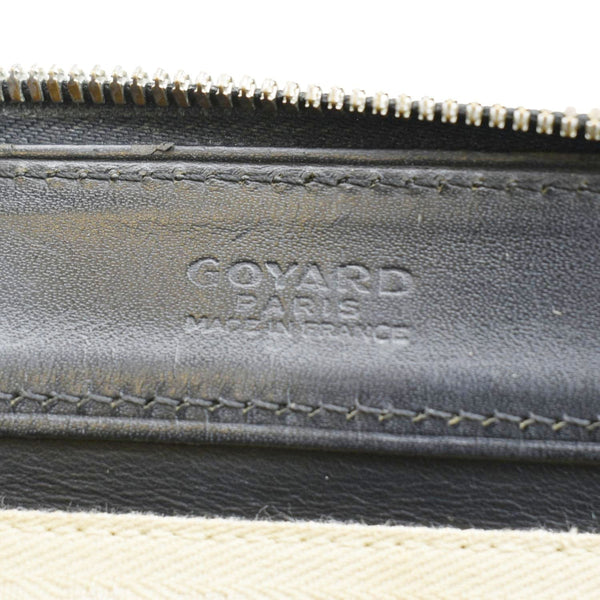 GOYARD Okinawa PM Chevron Print Canvas Tote Bag Black