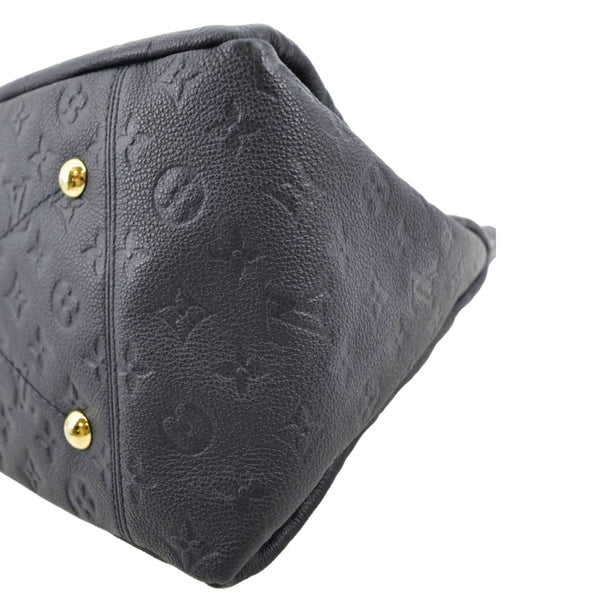 LOUIS VUITTON Artsy MM Empreinte Leather Shoulder Bag Navy Blue