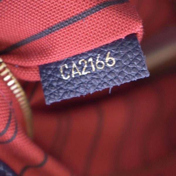 LOUIS VUITTON Artsy MM Empreinte Leather Shoulder Bag Navy Blue