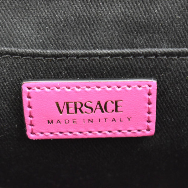 VERSACE Tribute Leather Crossbody Bag Hot Pink