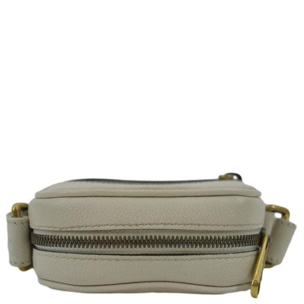 GUCCI; luxury Messenger Crossbody Leather Bag Off White  with land scap view of bag