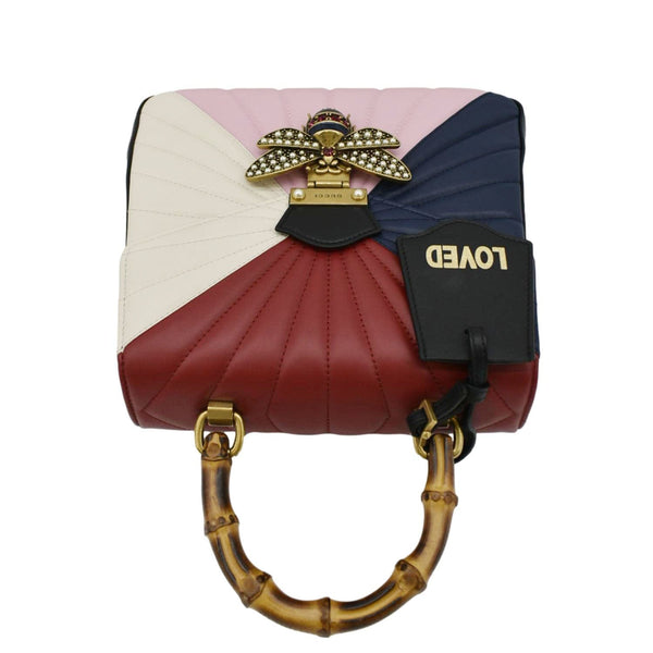 GUCCI Queen Margaret Quilted Leather Backpack Bag upper lookGUCCI Queen Margaret  Backpack Multicolor upper side