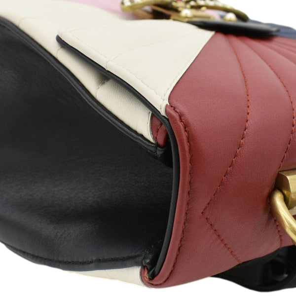 GUCCI Queen Margaret Quilted Leather Backpack Bag corner side