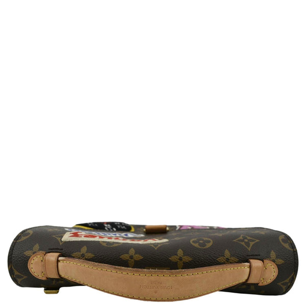 LOUIS VUITTON luxury metis Pochette Crossbody Bag Brown with land scap view