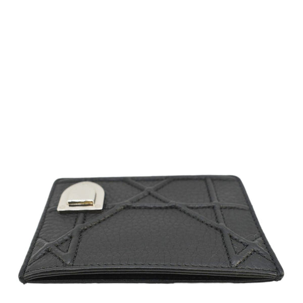 CHRISTIAN DIOR Diorama Cannage Leather Card Holder Black