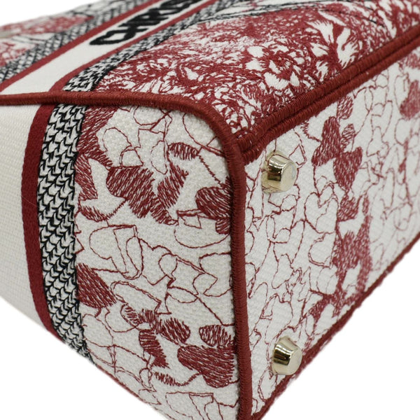 CHRISTIAN DIOR Lady D-Lite Medium Diormour D-Royaume dAmour Motif Canvas Crossbody Bag Multicolor
