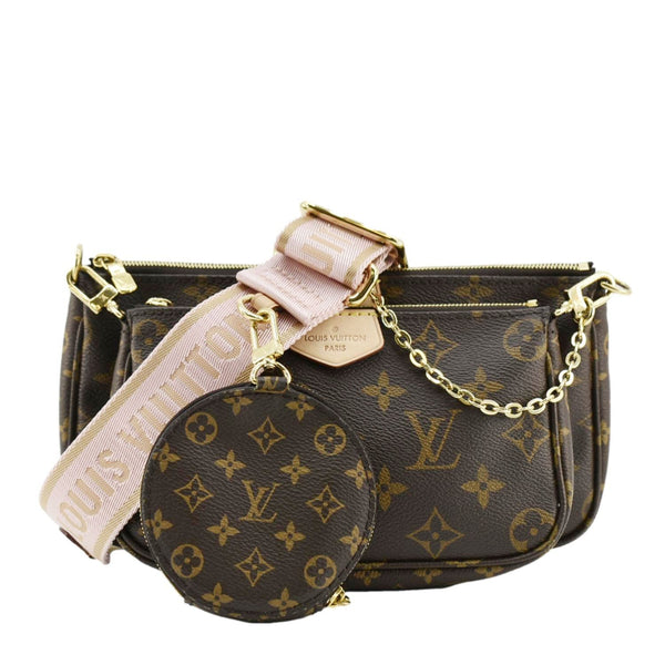 LOUIS VUITTON Multi Pochette Accessoires Monogram Canvas Crossbody Bag Brown