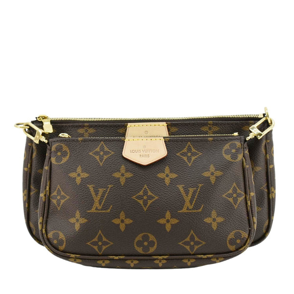 LOUIS VUITTON Multi Pochette Accessoires Monogram Canvas Crossbody Bag Brown