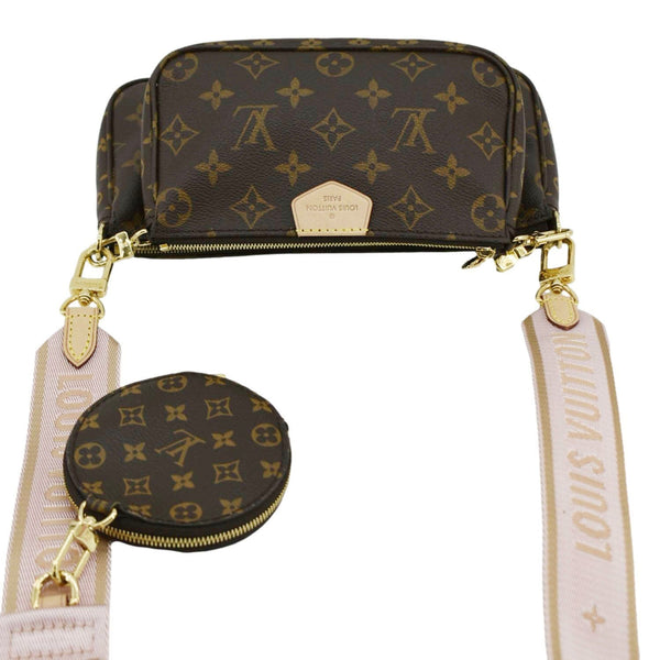 LOUIS VUITTON Multi Pochette Accessoires Monogram Canvas Crossbody Bag Brown