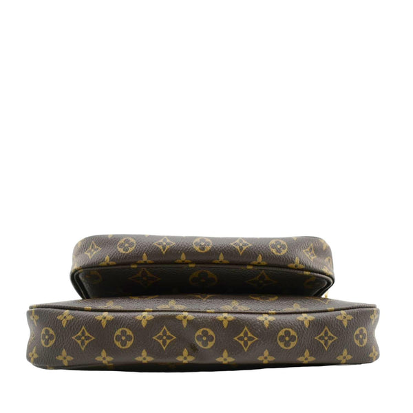 LOUIS VUITTON Multi Pochette Accessoires Monogram Canvas Crossbody Bag Brown